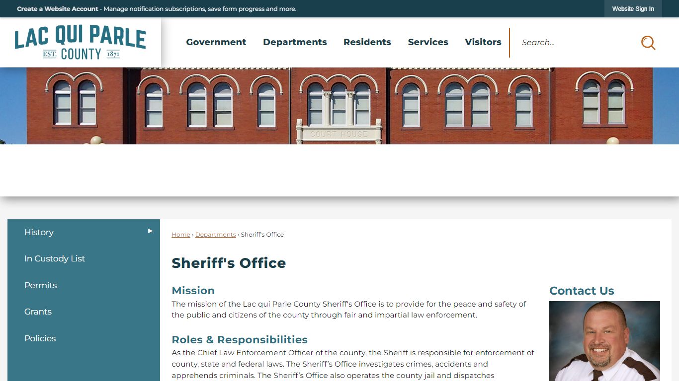 Sheriff's Office | Lac qui Parle County, MN